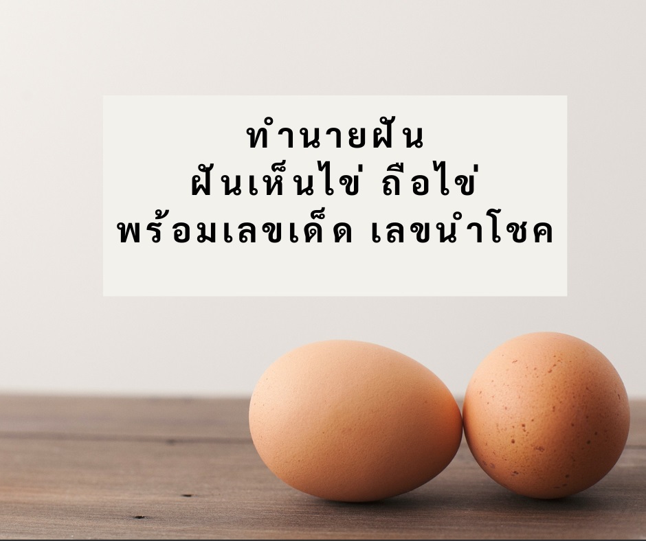 ทำนายฝัน ฝันว่ากินไข่ จับไข่ พร้อมเลขเด็ด เลขนำโชค