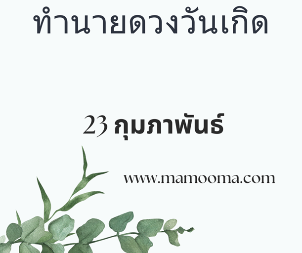 ดวงคนเกิดกุมภาพันธ์ ทำนายดวงตามวันเกิด 23 กุมภาพันธ์, Born on Febuary 23