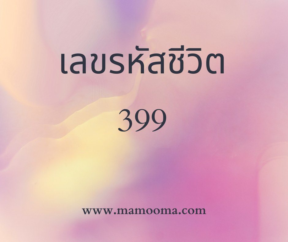 เลขรหัสชีวิต 399