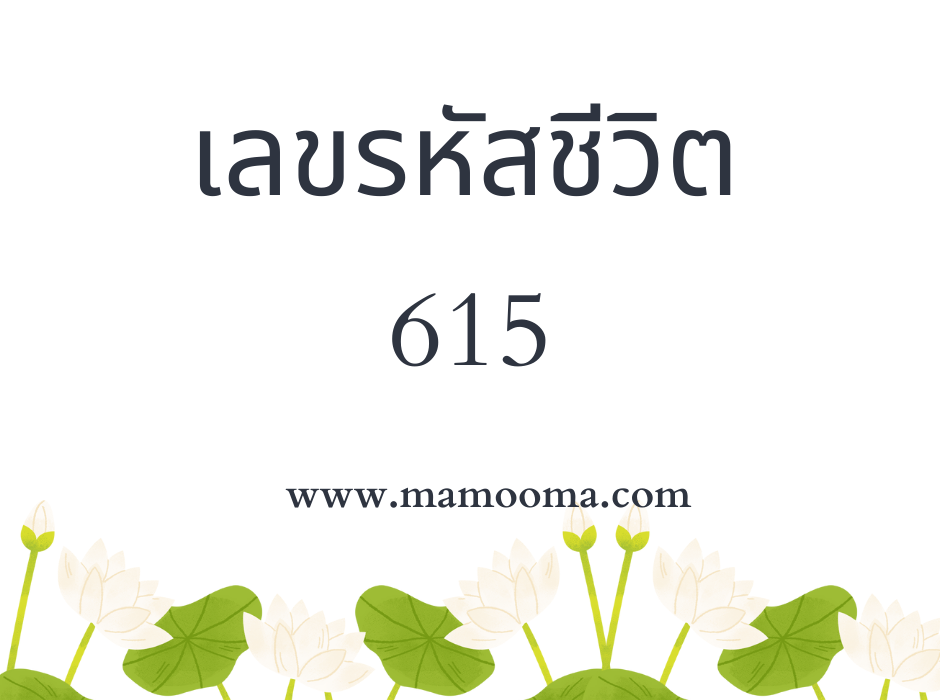 เลขรหัสชีวิต 615