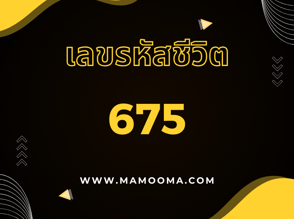เลขรหัสชีวิต 675