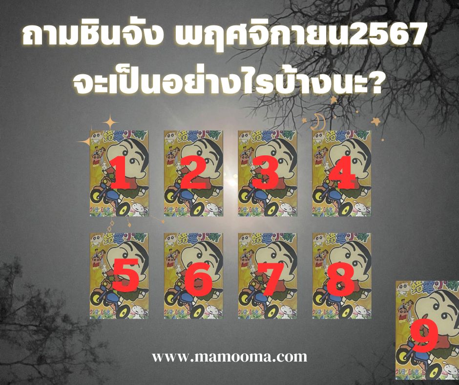 ถามชินจัง พฤศจิกายน 2567 จะเจออะไรบ้างนะ?