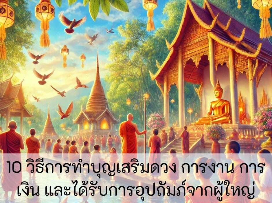 10 วิธีการทำบุญเสริมดวง การงาน การเงิน และได้รับการอุปถัมภ์จากผู้ใหญ่