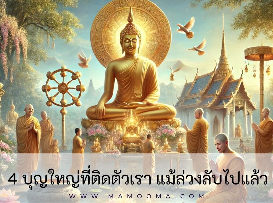 4 บุญใหญ่ที่ติดตัวเรา แม้ล่วงลับไปแล้ว