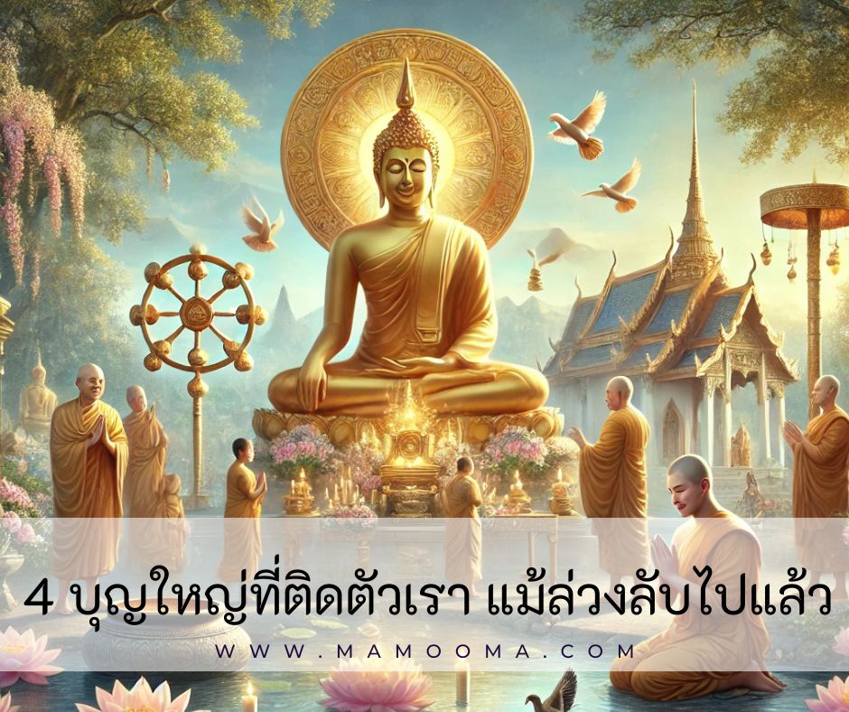 4 บุญใหญ่ที่ติดตัวเรา แม้ล่วงลับไปแล้ว