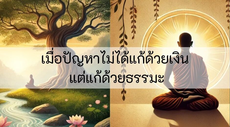เมื่อปัญหาไม่ได้แก้ด้วยเงิน แต่แก้ด้วยธรรมะ