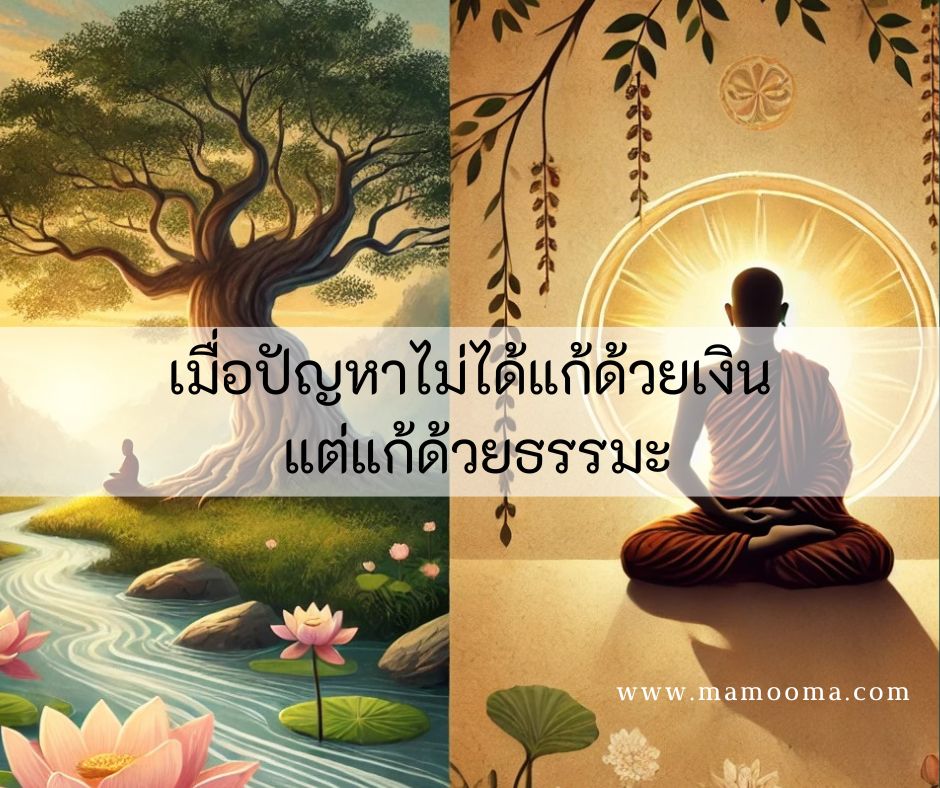 เมื่อปัญหาไม่ได้แก้ด้วยเงิน แต่แก้ด้วยธรรมะ