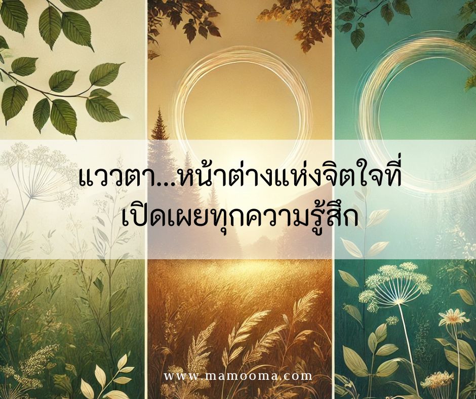แววตา…หน้าต่างแห่งจิตใจที่เปิดเผยทุกความรู้สึก