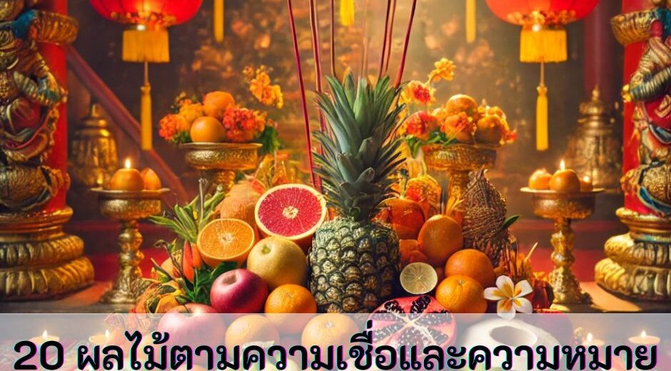 20 ผลไม้ตามความเชื่อและความหมายดีๆพร้อมเคล็ดลับในการไหว้