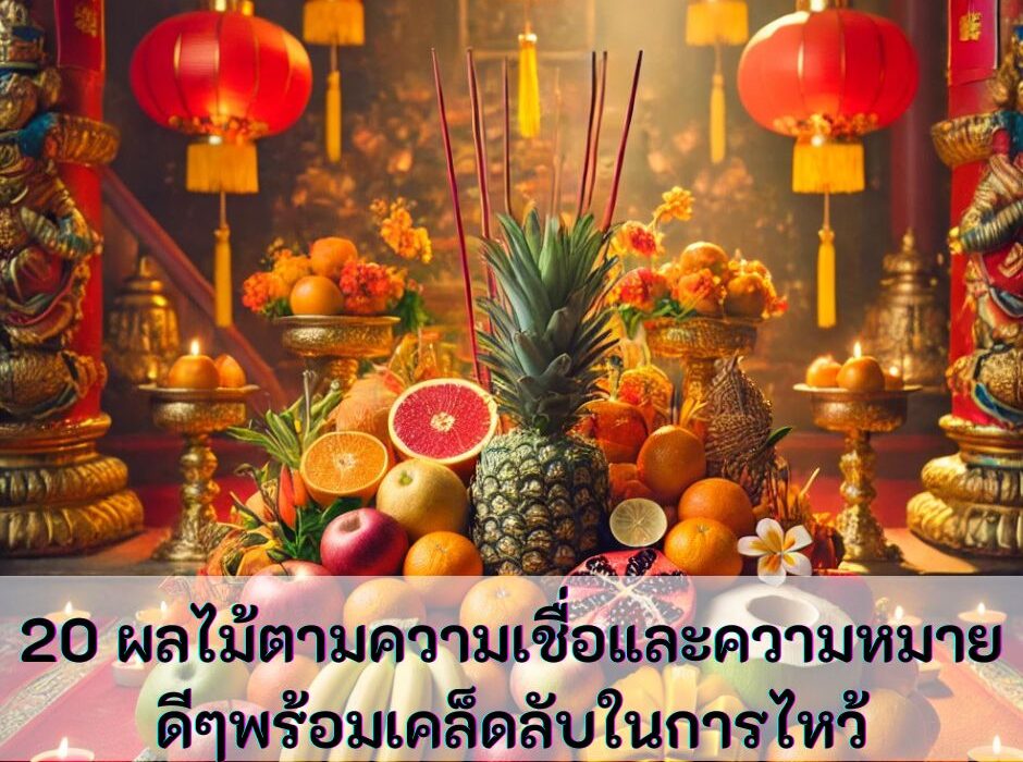 20 ผลไม้ตามความเชื่อและความหมายดีๆพร้อมเคล็ดลับในการไหว้