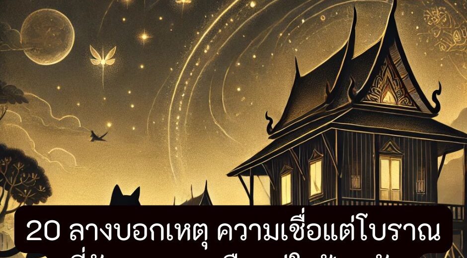 20 ลางบอกเหตุในความเชื่อคนโบราณ พร้อมคำแนะนำใช้ชีวิตอย่างมีสติ