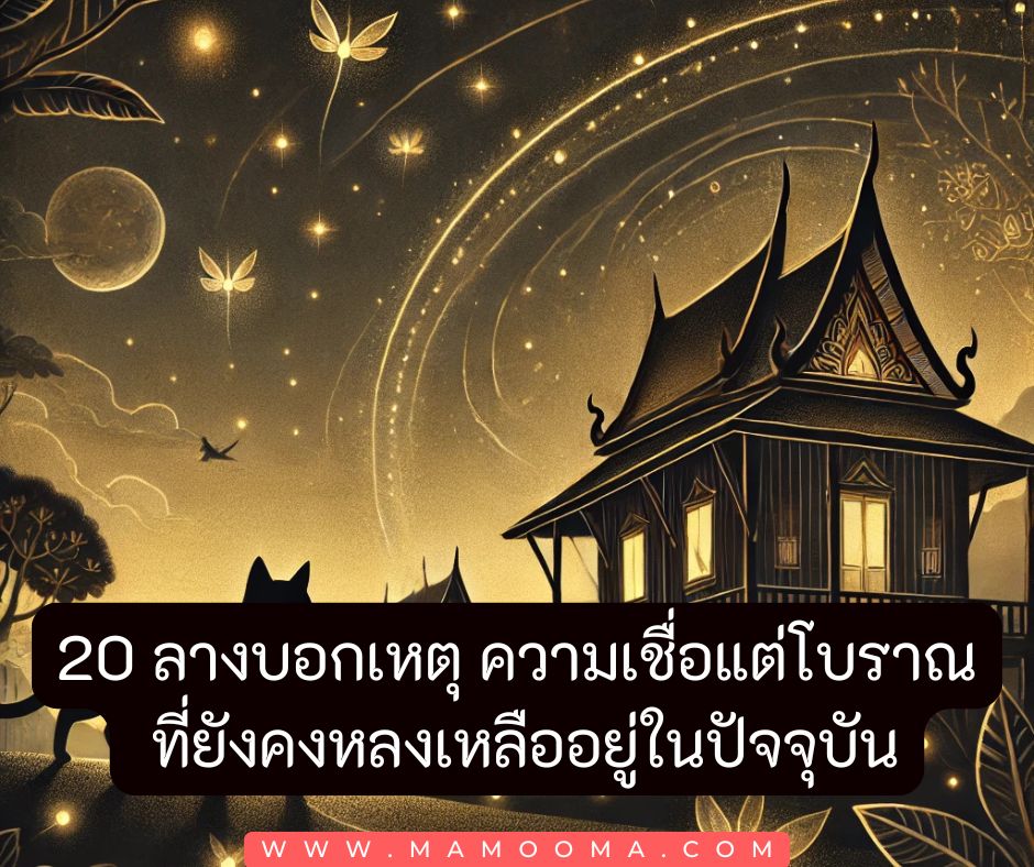 20 ลางบอกเหตุในความเชื่อคนโบราณ พร้อมคำแนะนำใช้ชีวิตอย่างมีสติ