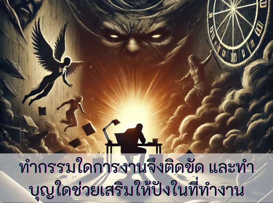 เม้ามอยกับมามูมะ ทำกรรมใดการงานจึงติดขัด และทำบุญใดช่วยเสริมให้ปังในที่ทำงาน 1 และทำบุญใดช่วยเสริมให้ปังในที่ทำงาน