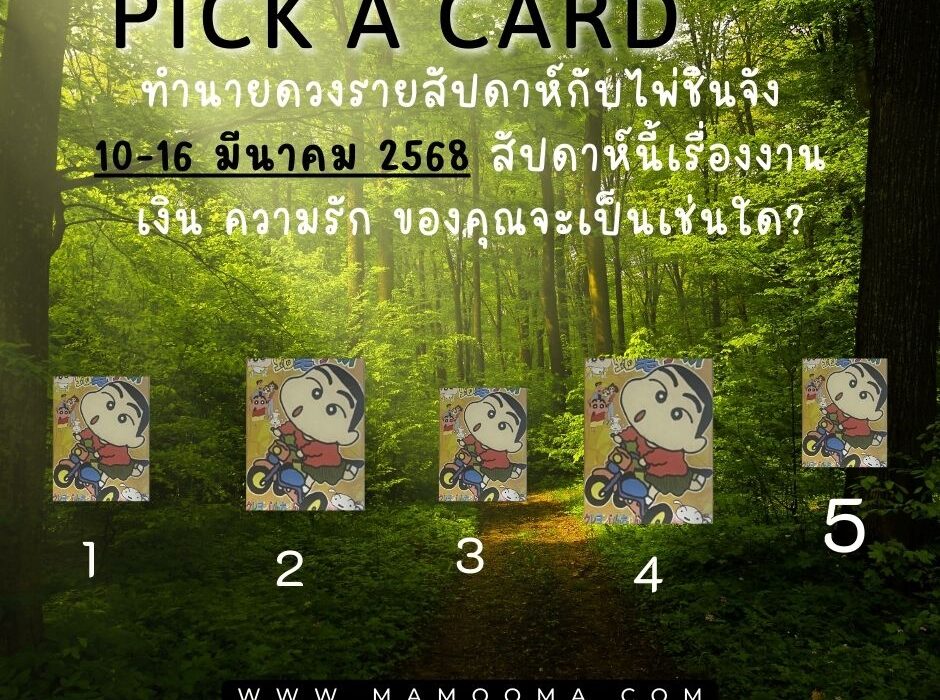 ทำนายดวง ไพ่ชินจัง มามูมะ 10-16 มีนาคม 2567