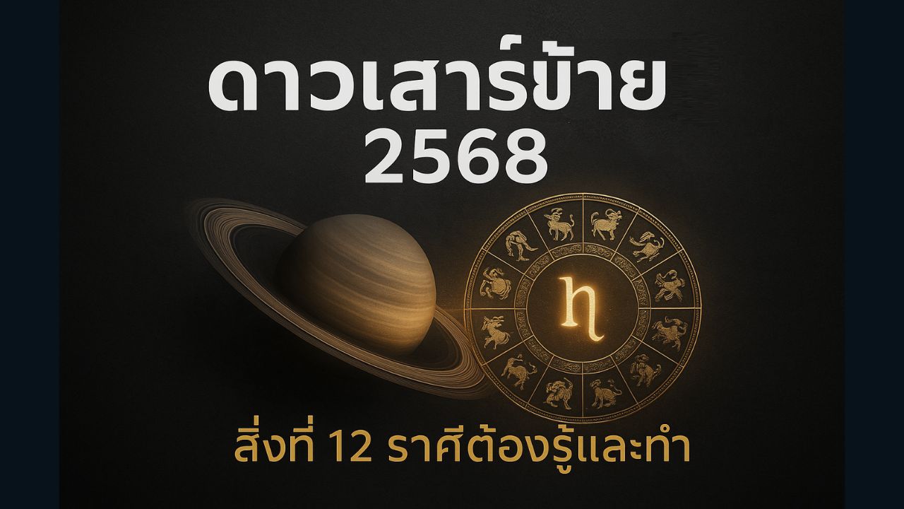 ดูดวง ดาวเสาร์ย้าย 2568 1 ดาวเสาร์ย้าย 2568