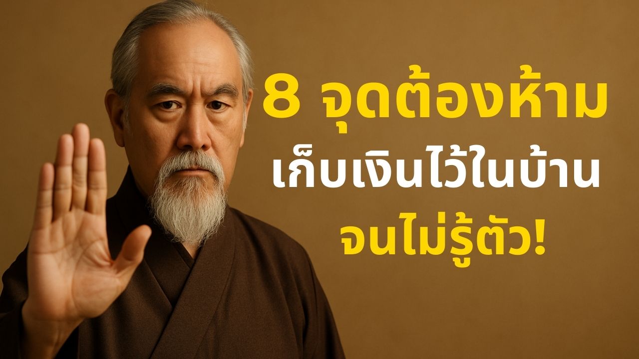 8 จุดต้องห้ามเก็บเงินในบ้าน พลังงานที่ฉุดรั้งความมั่งคั่ง