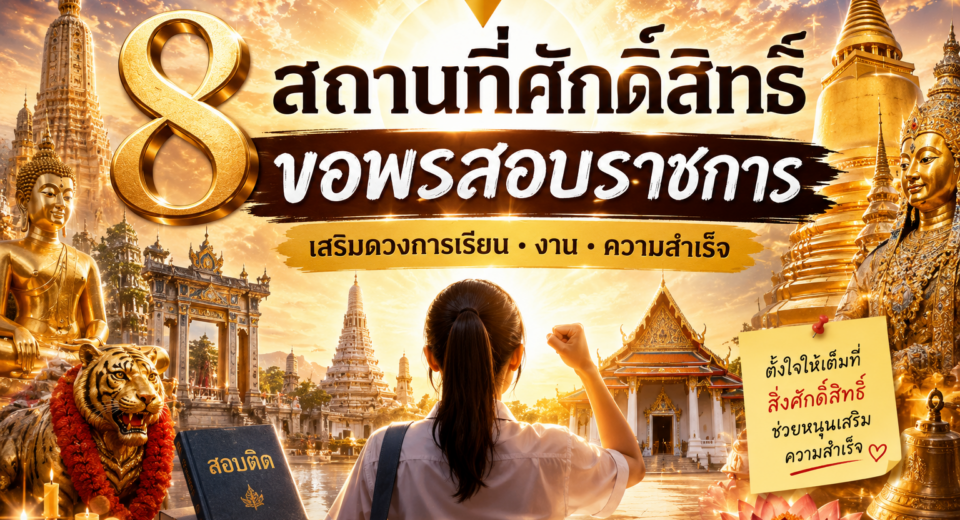 มูให้ดู 8 สถานที่ศักดิ์สิทธิ์ ขอพรสอบราชการ ขอพรสอบติด เสริมดวงการเรียนและความสำเร็จ 1 8 สถานที่ศักดิ์สิทธิ์ ขอพรสอบราชการ ขอพรสอบติด เสริมดวงการเรียนและความสำเร็จ