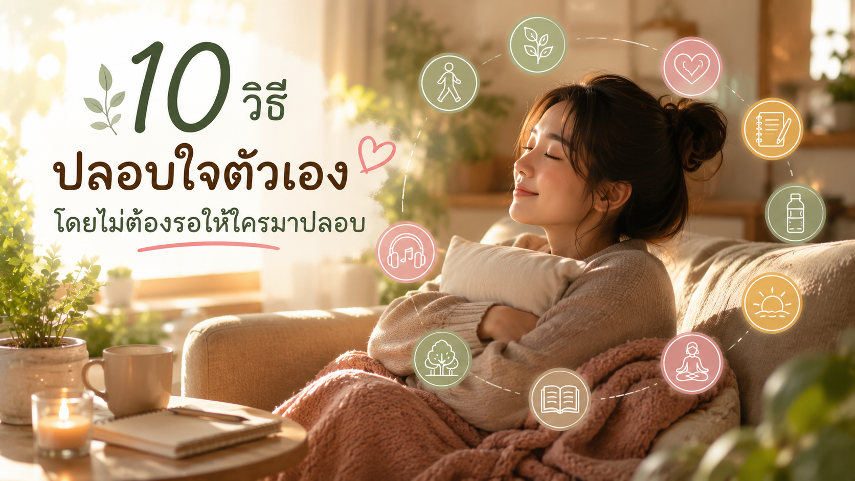 10 วิธีปลอบใจตัวเอง โดยไม่ต้องรอให้ใครมาปลอบ