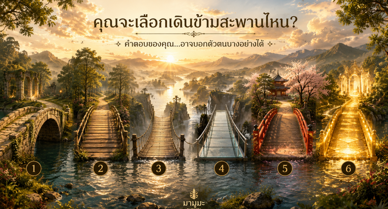 เลือกสะพานที่ดึงดูดสายตาคุณที่สุด แบบทดสอบจิตวิทยาเผยสิ่งที่ซ่อนอยู่ในตัวคุณ