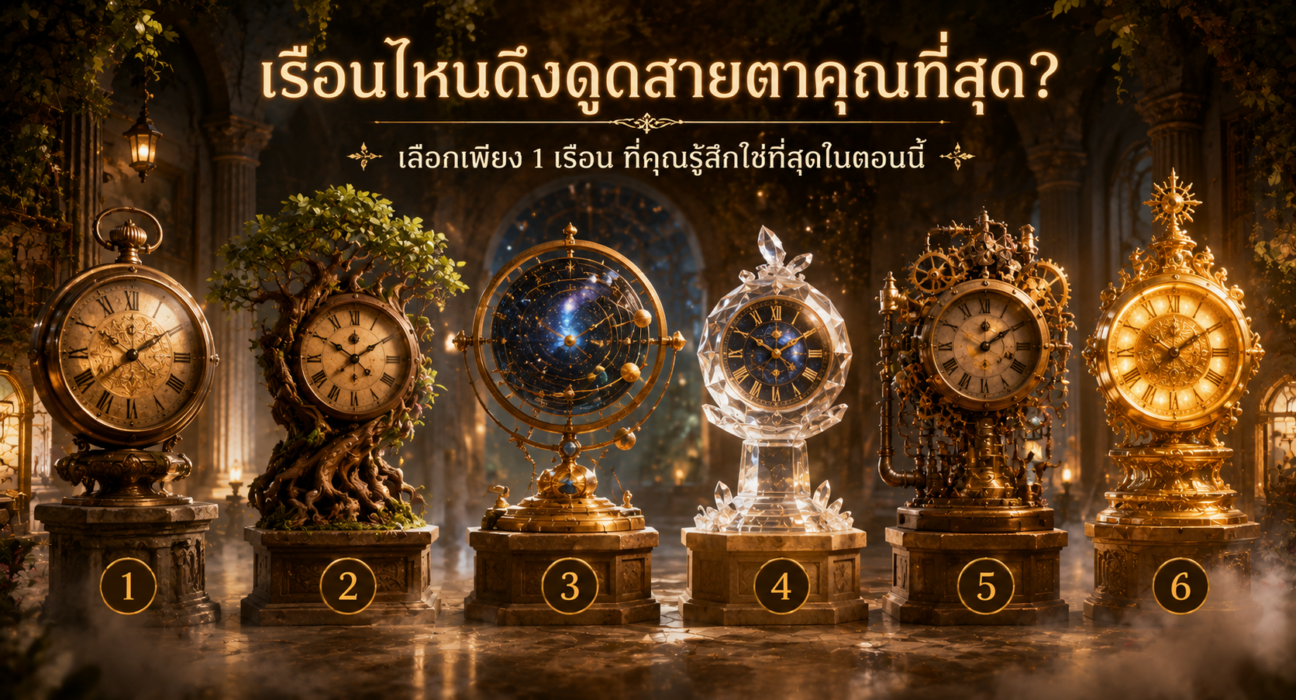 เลือกนาฬิกาที่ดึงดูดสายตาคุณที่สุด แบบทดสอบจิตวิทยาเผยสิ่งที่หัวใจกำลังให้ความสำคัญ