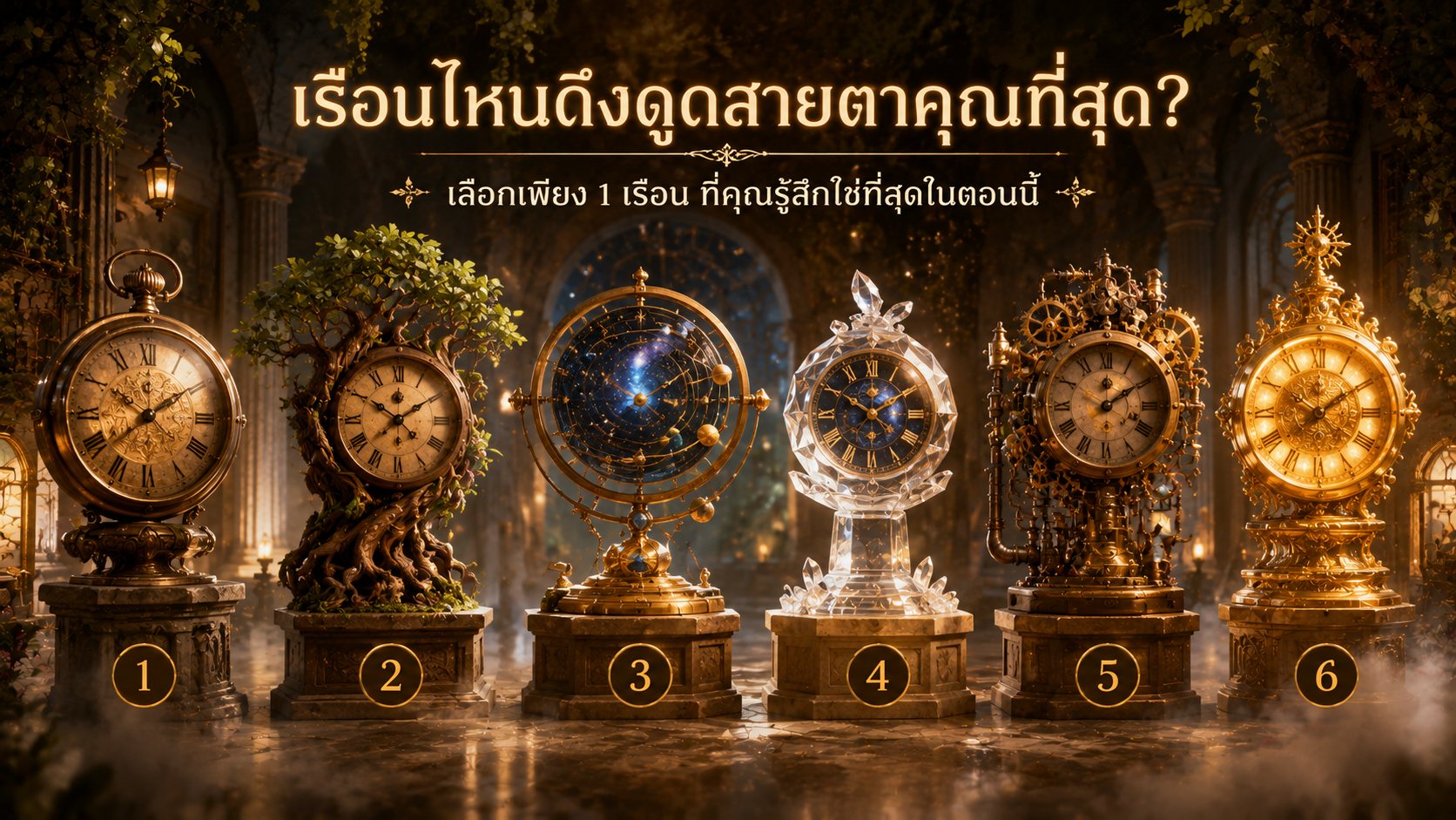 จิตวิทยาทายใจ แบบทดสอบจิตวิทยา เลือกนาฬิกาที่ดึงดูดสายตาคุณที่สุด เผยสิ่งที่หัวใจกำลังให้ความสำคัญ 4 เลือกนาฬิกาที่ดึงดูดสายตาคุณที่สุด แบบทดสอบจิตวิทยาเผยสิ่งที่หัวใจกำลังให้ความสำคัญ